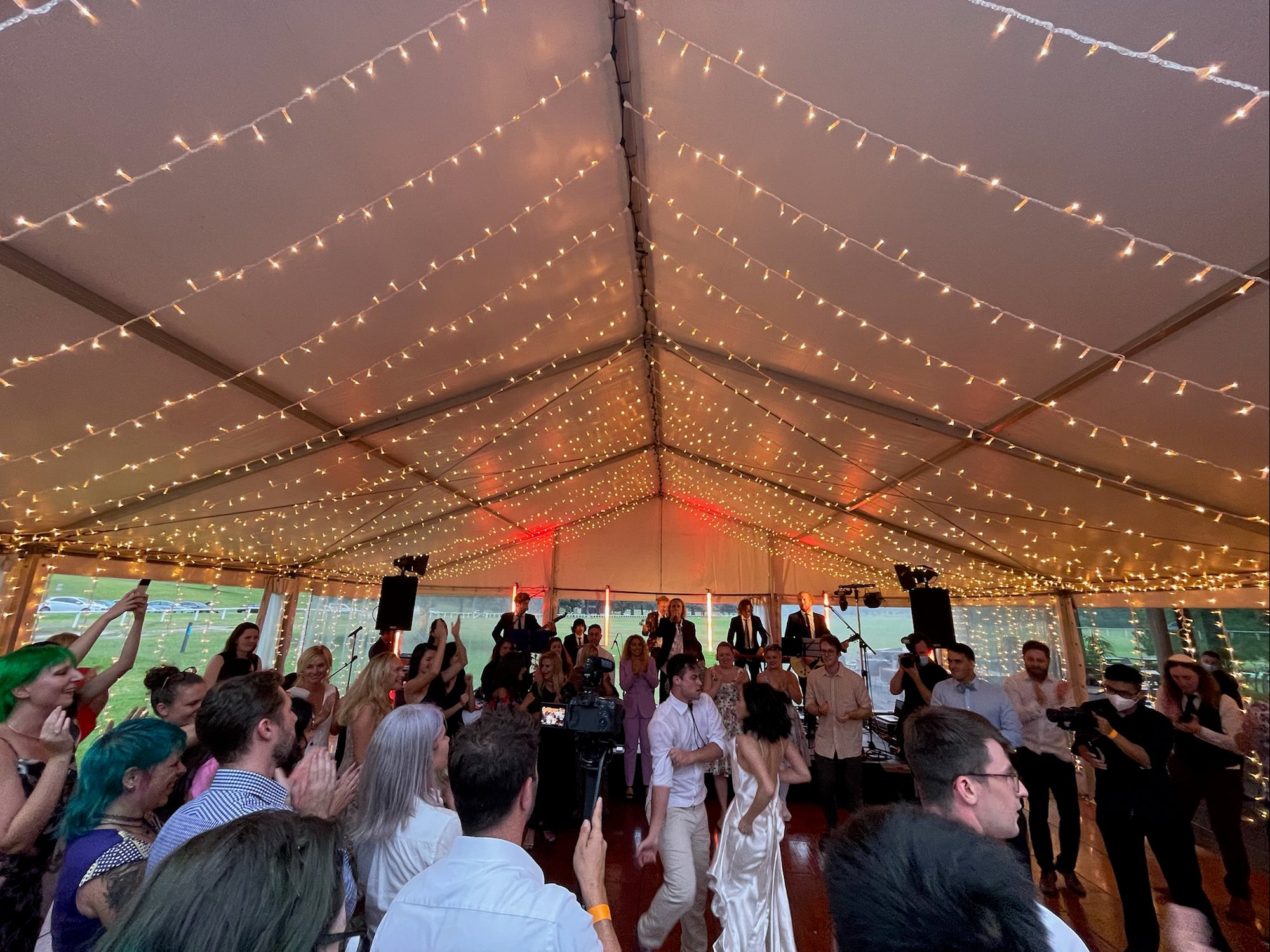 Fairy lights and festoon setup 4