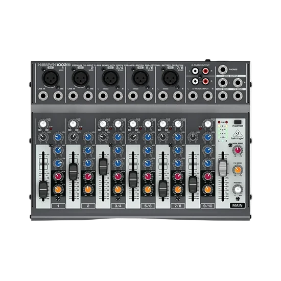 Behringer Xenyx 1002B 10-Input Battery Powered Mixer